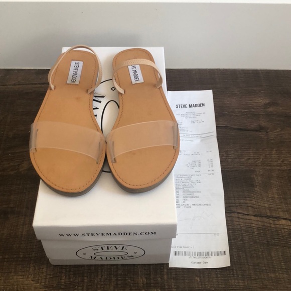 steve madden clear flats